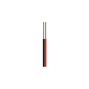 NKT Autoledning, tvillingledning2X1,5mm² PVTAU rød/sortspole, kabeldiameter 3,0 x 6,0mm - (100 meter)