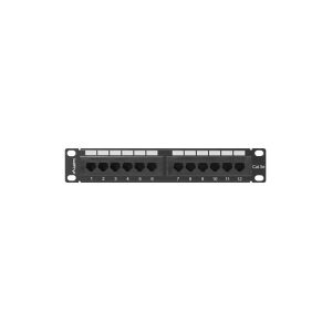 LANBERG PPU5-9012-B Lanberg Patch Panel 10, 12 port 1U, cat.5e, black