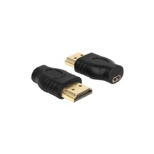 Delock - HDMI adapter - HDMI han til 19 pin micro HDMI Type D hun