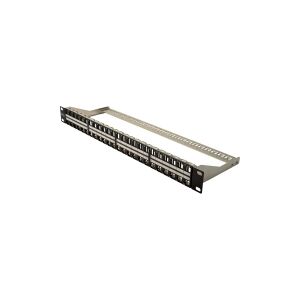 DIGITUS Professional DN-91424 - Patch-panel - CAT 6a - STP - sort, RAL 9005 - 1U - 19 - 48 porte