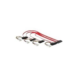 MAG - SAS internt kabel - 4-Lane - 32-pin 4i MultiLane til 4-PIN intern strøm, 29 pin intern SAS (SFF-8482) - 75 cm - for Microchip Adaptec Serial At