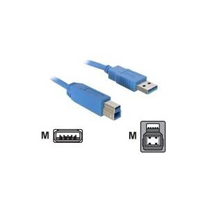 Delock - USB-kabel - USB Type A (han) til USB Type B (han) - USB 3.0 - 5 m