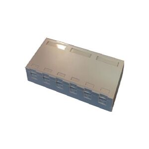 CSDK-SL Officebox for 6 x RJ45 Keystone Konnektor, hvid