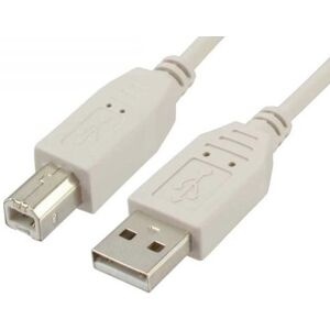 Usb Kabel 2.0 - Usb-A Han / Usb-B Han - Grå - 10 M