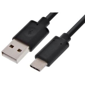 Usb-C 3.1 Til Usb-A 2.0 Fast Charge Kabel - Sort  - 1 M