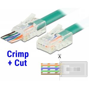 DeLOCK Rj45 Crimp+cut Modularstik - Solid/blød Cat 6 Utp - 20 Stk.