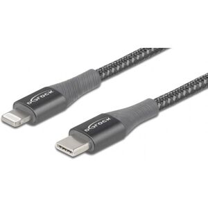 Delock Usb-C Pd Til Lightning Kabel - Mfi - Grå - 0.5 M