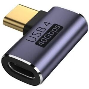 Usb-C Gen 3x2 Usb4 Vinklet Adapter - 8k/120hz - 40gbps