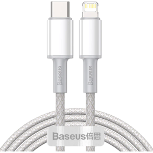 Baseus Usb-C Pd Til Lightning Kabel - 3a/20w - Hvid - 2 M