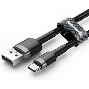 Baseus Usb-C 3.1 Hurtig Oplader Kabel - 2a - Sort/grå - 2 M