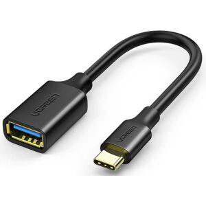 Usb-C Otg Adapter - Usb-C Han / Usb-A 3.0 Hun - Sort