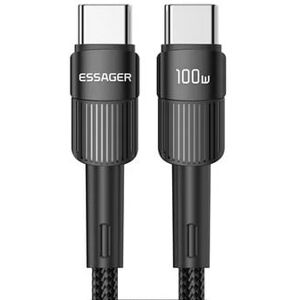 Usb-C Til Usb-C Kabel - Qc Pd 100w/5a - Sort - 1 M