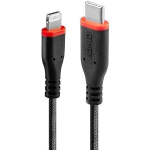 Lindy Aramidfibre Usb-C Til Lightning Kabel - Mfi - Sort - 2 M