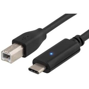 Usb-C 3.1 Til Usb-B 2.0 Han Kabel - 2 M