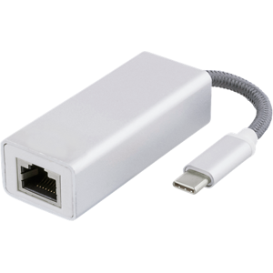 Usb-C 3.1 Netværks Adapter Kabel - 1 X Rj45 - Alu - Sølv