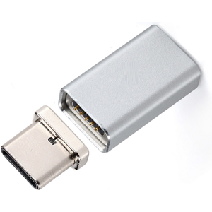 Magnetisk Usb-C Han Til Micro-B 2.0 Hun Adapter - Sølv