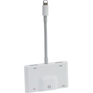 FMYSJ Lightning til Rj45 Ethernet Lan Kablet netværksadapter 5 i 1 Usb Otg Lan Rj45 Ethernet 3,5 mm højhastighedskonverter (FMY)