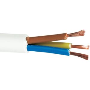 Nexans 50 Meter Plastkabel Pkaj 3x1,5 Mm² I Hvid