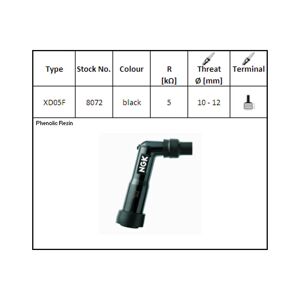 NGK Plug stik XD-05 F, for 12 mm stearinlys, 102?