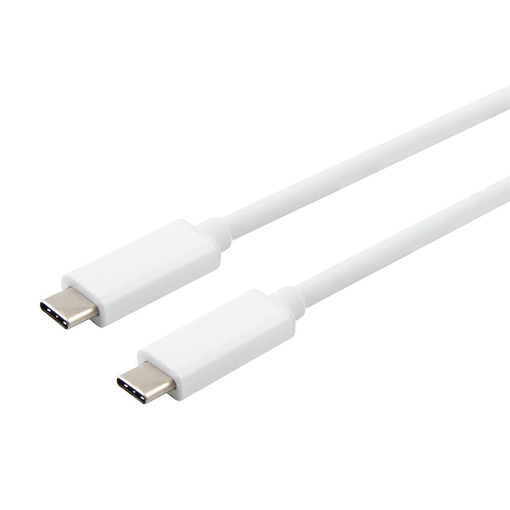 Essentials PD (3A/60W) 3.1 Gen.2 - USB-C til USB-C kabel 0.9 m. - Hvid'