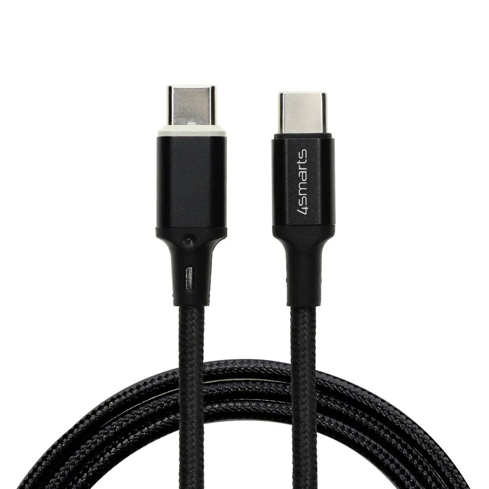 4smarts Magnetic GRAVITYCord Ultimate (5A/100W) USB2.0 - USB-C til USB-C Kabel 1.8m Sort