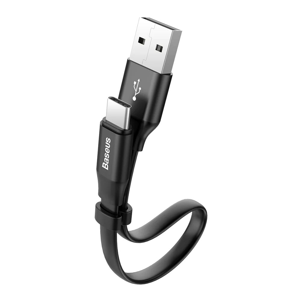 Baseus Nimble (2A/10W) USB-C Kabel 23 cm. - Sort