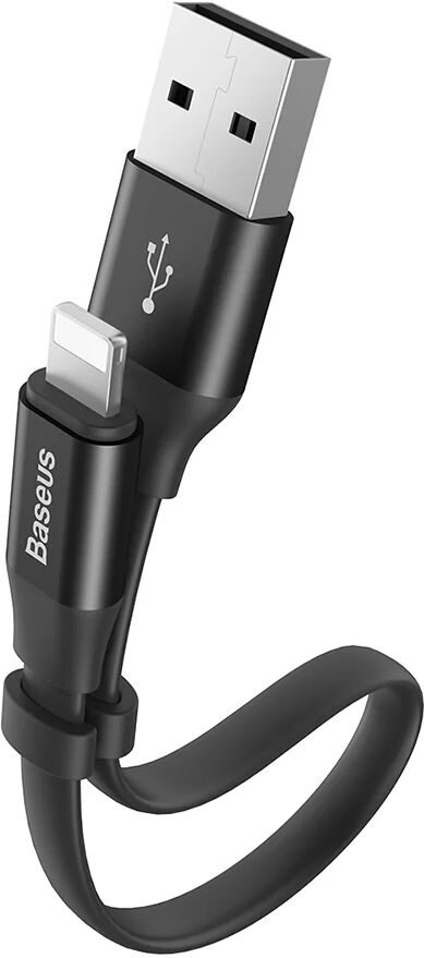 Baseus Nimble (2A/10W) Lightning Kabel 23 cm. - Sort