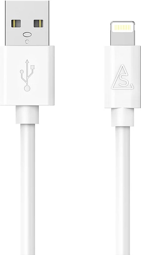 Smartline USB-A til Lightning Kabel 2 m. - Hvid