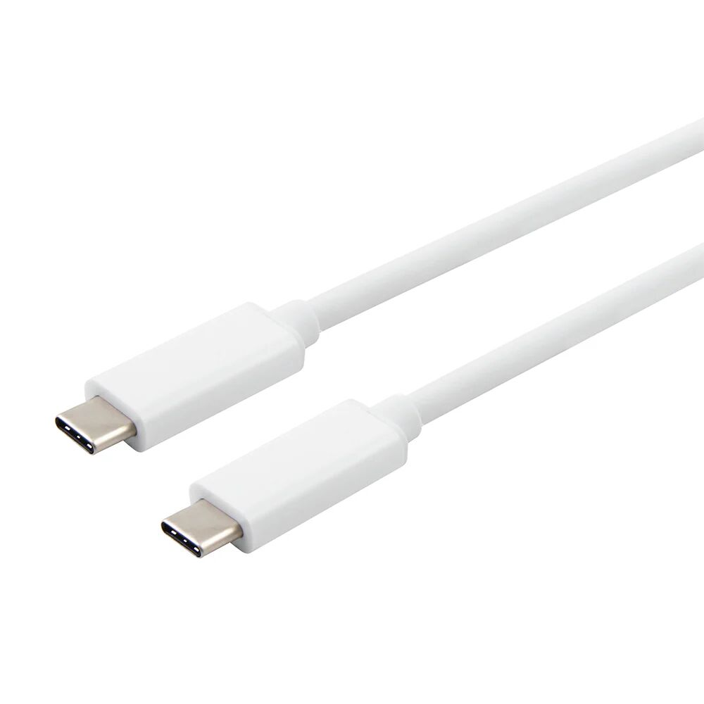 Essentials PD (3A/60W) 3.1 Gen.2 - USB-C til USB-C kabel 0.9 m. - Hvid