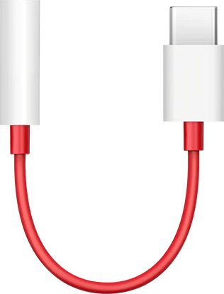 OnePlus USB-C til Jack-stik 3.5 mm Adapter - Rød