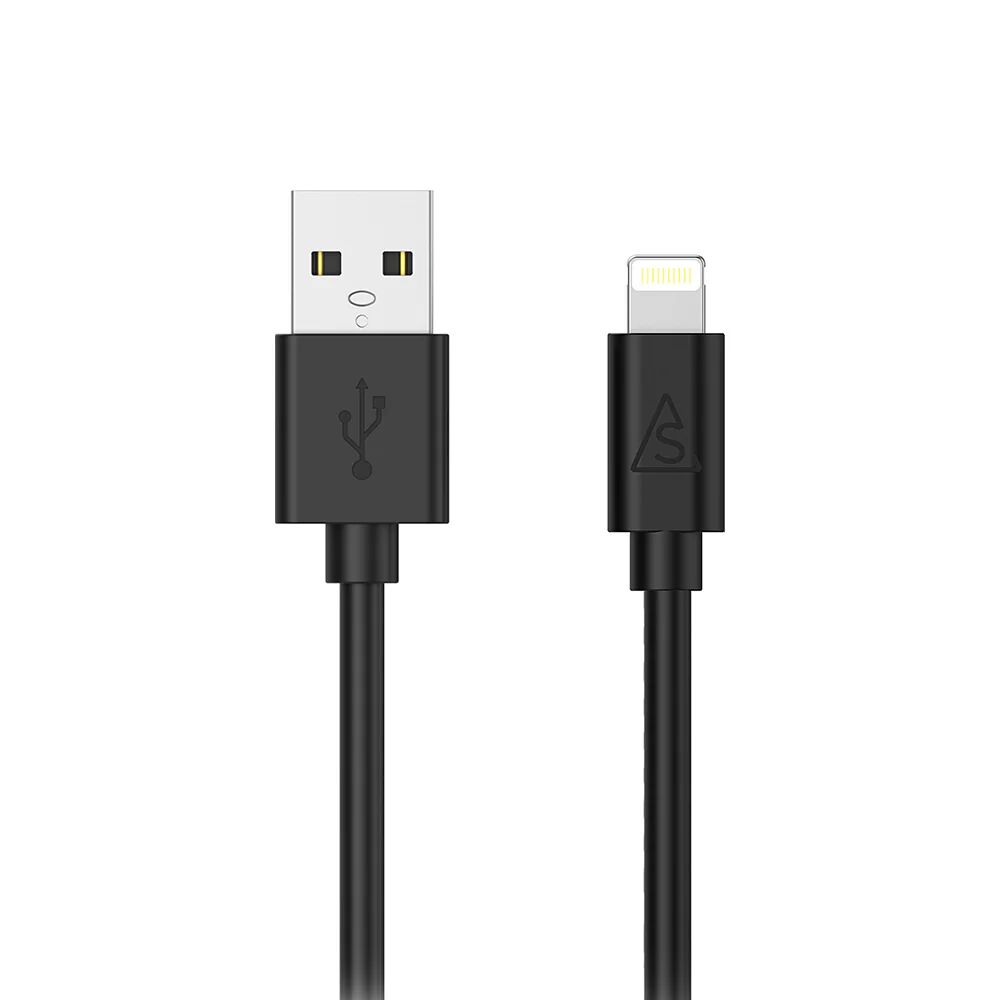 Smartline USB-A til Lightning Kabel 2 m. - Sort