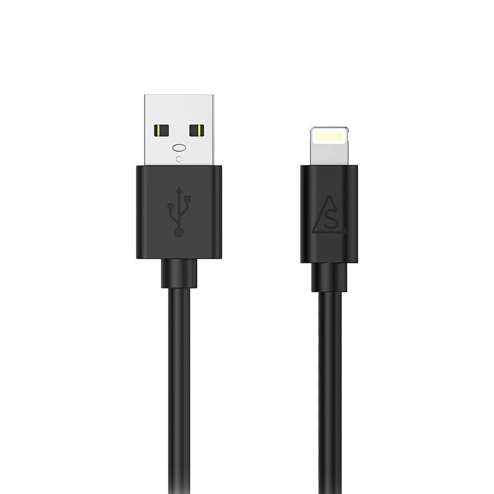Smartline USB-A til Lightning Kabel 3 m. - Sort