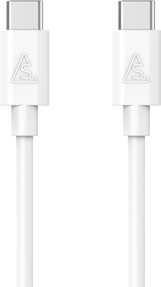 Smartline (3A/15W) USB-C til USB-C Kabel 1 m. - Hvid