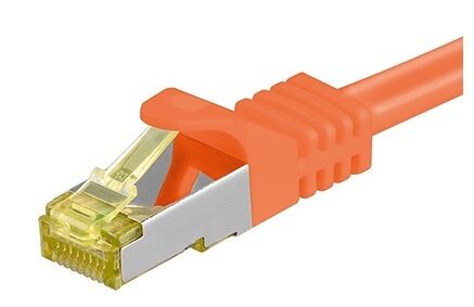 Cat 7 S/ftp Lszh Netværkskabel - Orange - 15 M