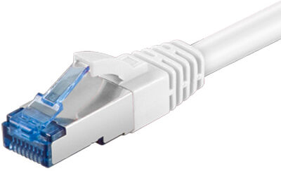 Cat 6a S/ftp Lszh Netværkskabel - Hvid - 7.5 M