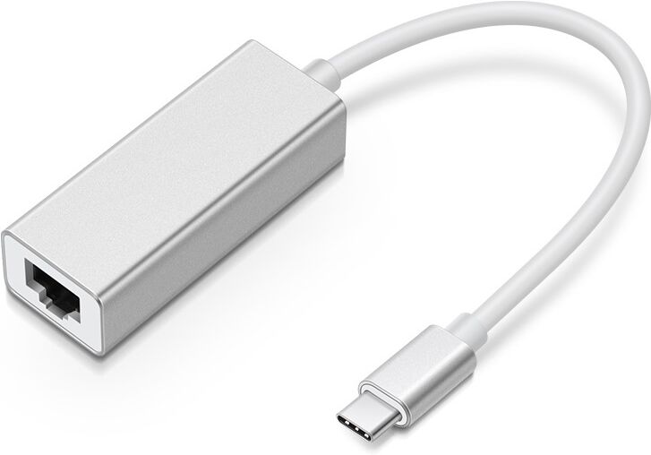 Usb-C 3.1 - Rj45 Netværks Adapter Kabel - Sølv