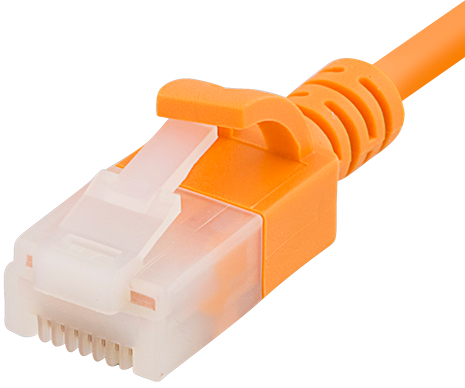Cat 6a U/utp Lszh Netværkskabel - Slim - Orange - 3 M