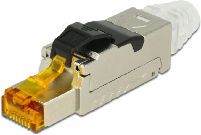 Delock Rj45 Stik Cat 6a Stp - M/støvlåg - "Tool-Free"