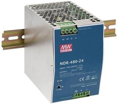 MEAN WELL NDR-480-48 adattatore e invertitore 480 W (NDR-480-48)