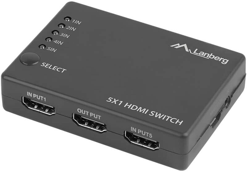 Lanberg HDMI Switch 5-Porter + Micro USB-Port