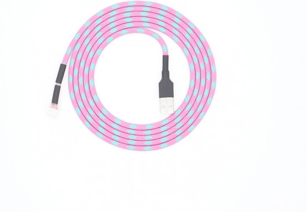 Dream Cables Custom Mouse Paracord Kabel - Pin Config 2 - Cotton Candy