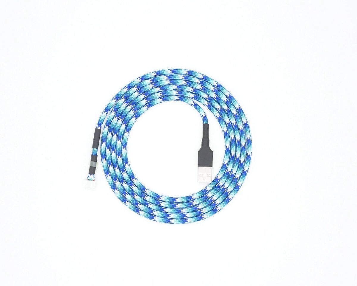 Dream Cables Custom Mouse Paracord Kabel - Pin Config 2 - Ice Wave