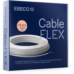 Ebeco Cableflex 20 Golvvärmekabel 20 W/m, 118 M, 2240 W, Värme