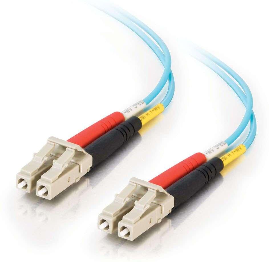 C2G LC-LC 10Gb 50/125 OM3 Duplex Multimode PVC Fiber Optic Cable