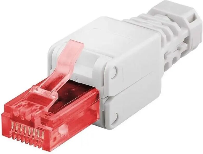 NORTH RJ45 Kontakt för Cat6 kabel 2pack 8p8c För montering utan Verkty