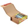 20 ColomPac® Buchverpackungen 38,8 x 28,0 x 10,0 cm braun