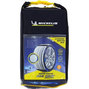 Michelin SOS Grip Evolution 5   Textile Schneesocken   Notfall Schneekette   Einfache Montage und Demontage, Grau