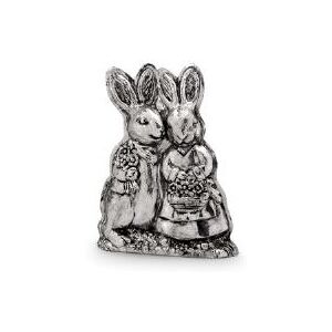 Hase Liebespärchen Kunststein 12,8 x 5,6 x 16,0cm