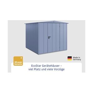 EcoStar Gerätehaus Elegant-S Typ 2 taubenblau 1 flg 258,8 x 247,7 x 216 cm