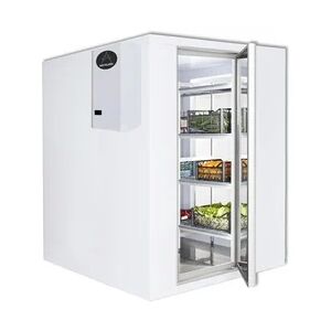 Kühlzelle m. Wandkühlaggregat & Regal begehbares Kühlhaus 8,9m3 2400x2100x2010mm -2/+5°C mit Montage